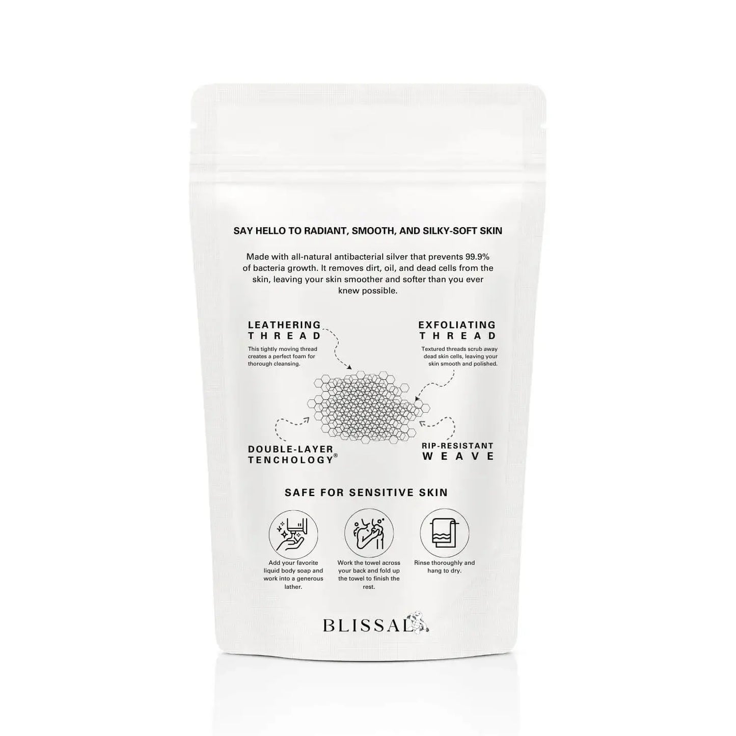 QROVE - Blissal Toalla Exfoliante Antibacteriana