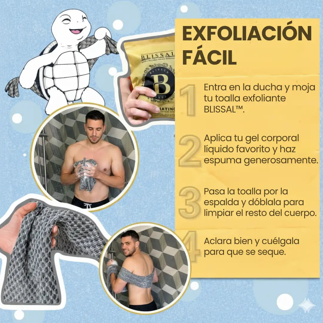 QROVE - Blissal Toalla Exfoliante Antibacteriana