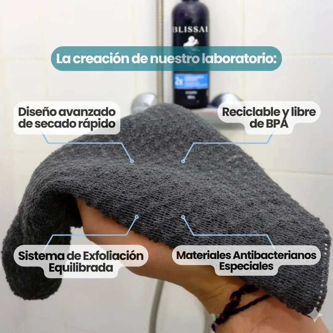 QROVE - Blissal Toalla Exfoliante Antibacteriana