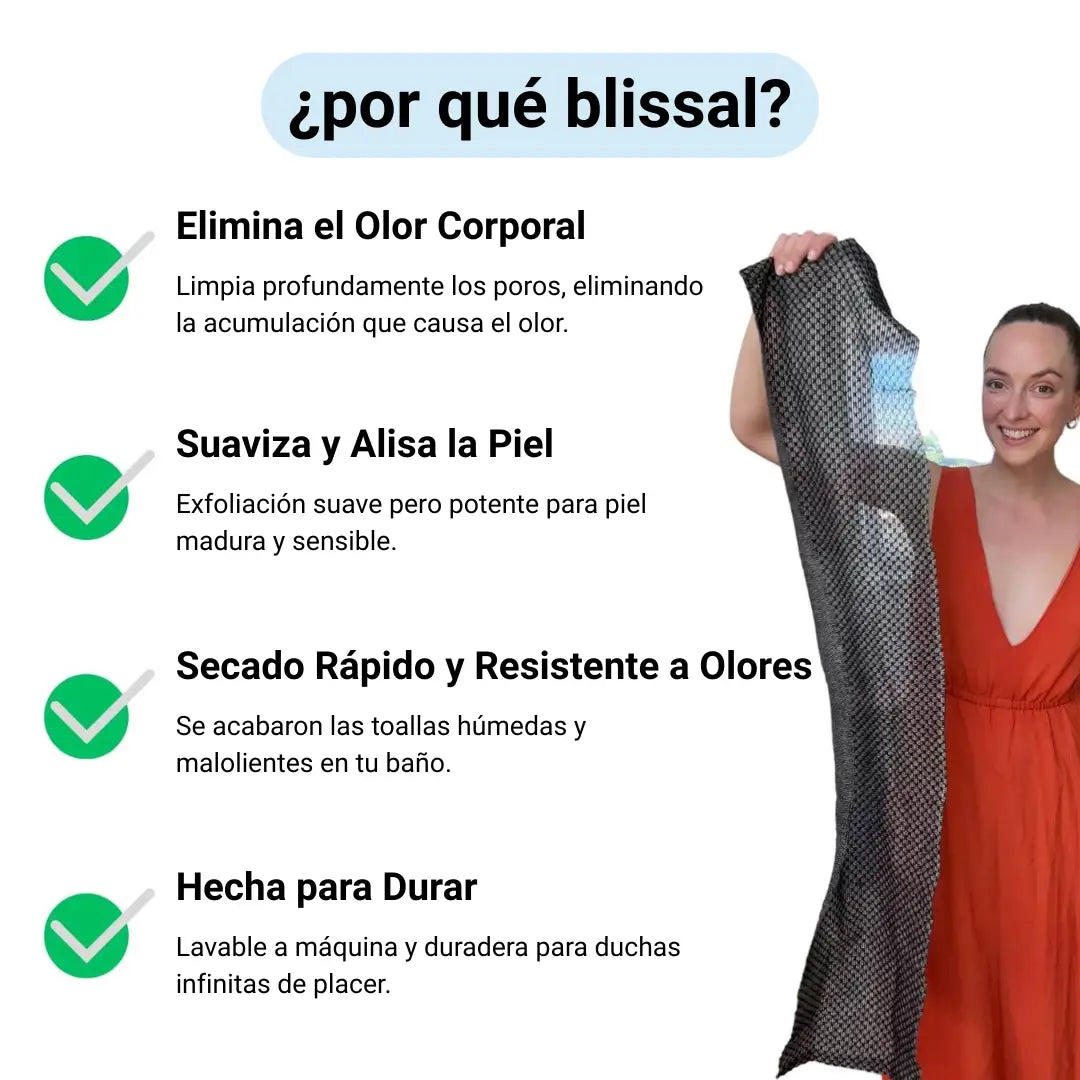 QROVE - Blissal Toalla Exfoliante Antibacteriana
