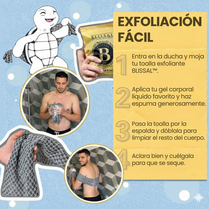 QROVE - Blissal Toalla Exfoliante Antibacteriana